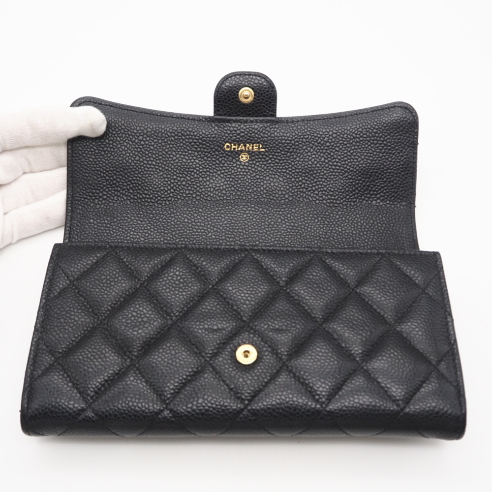 CHANEL Black Caviar Leather Wallet - Picture 10 of 14
